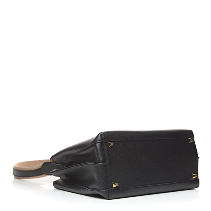 MCM Grained Calfskin Medium Milla Tote Black 4 of 11