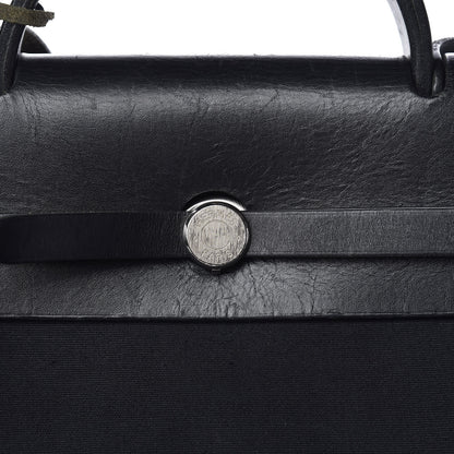 Hermes Toile Vache Calfskin Herbag 40 GM Bleu Marine 9 of 11