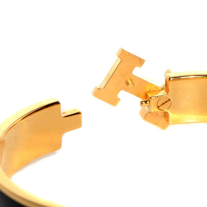 Hermes Enamel Narrow Clic Clac H Bracelet PM Black 4 of 6