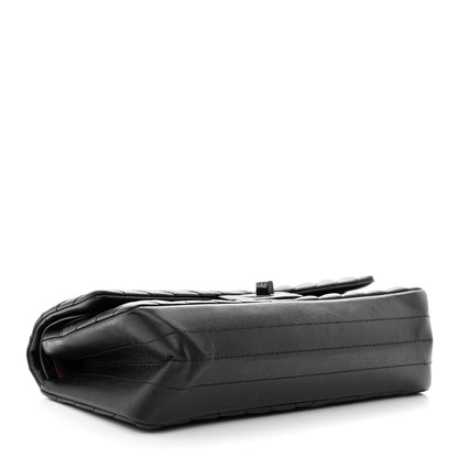 Chanel Aged Calfskin Chevron Quilted 2.55 Reissue 225 Flap So Black 4 of 14