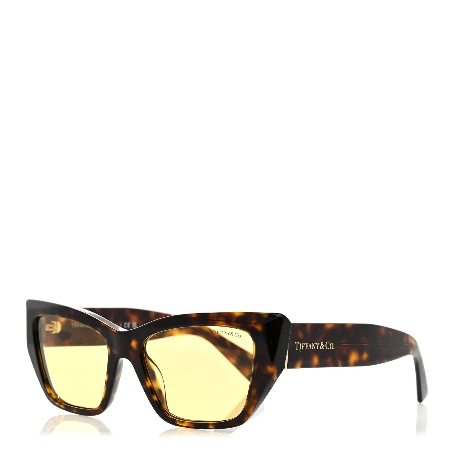 Tiffany Acetate Tortoise Sunglasses TF4230 Brown Yellow 1 of 7