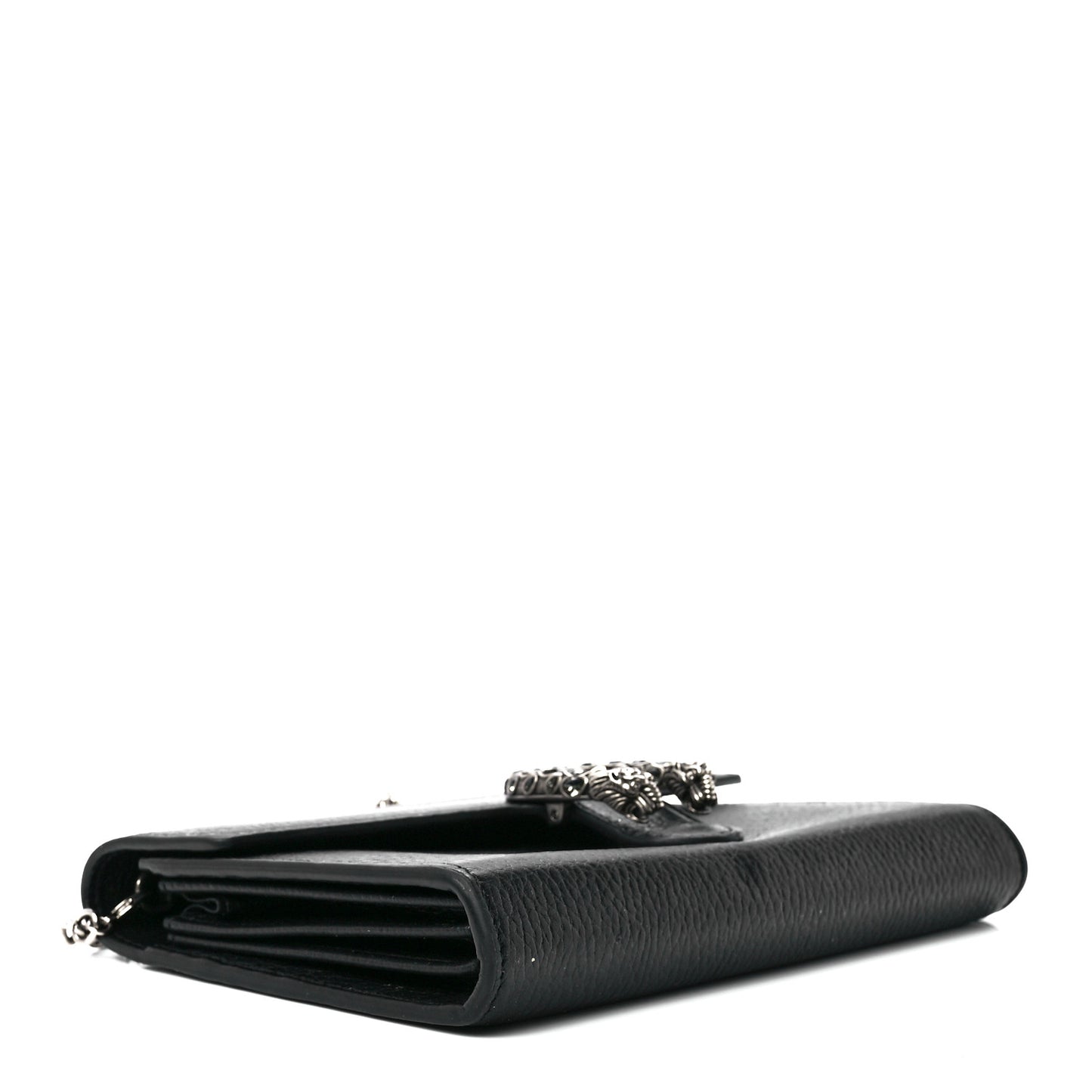 Calfskin Mini Dionysus Chain Wallet Black