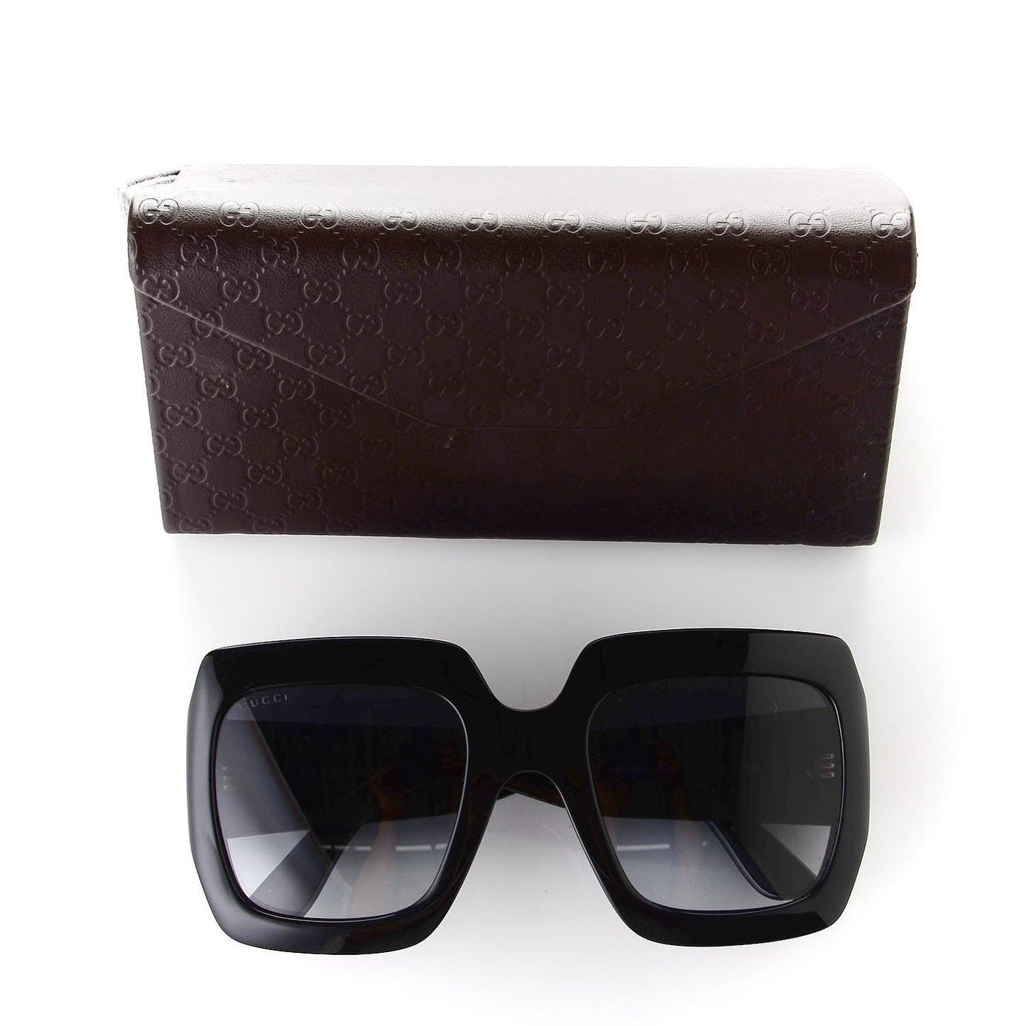 Acetate Square Frame Sunglasses GG0053S Black