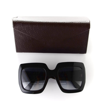 Gucci Acetate Square Frame Sunglasses GG0053S Black 8 of 8