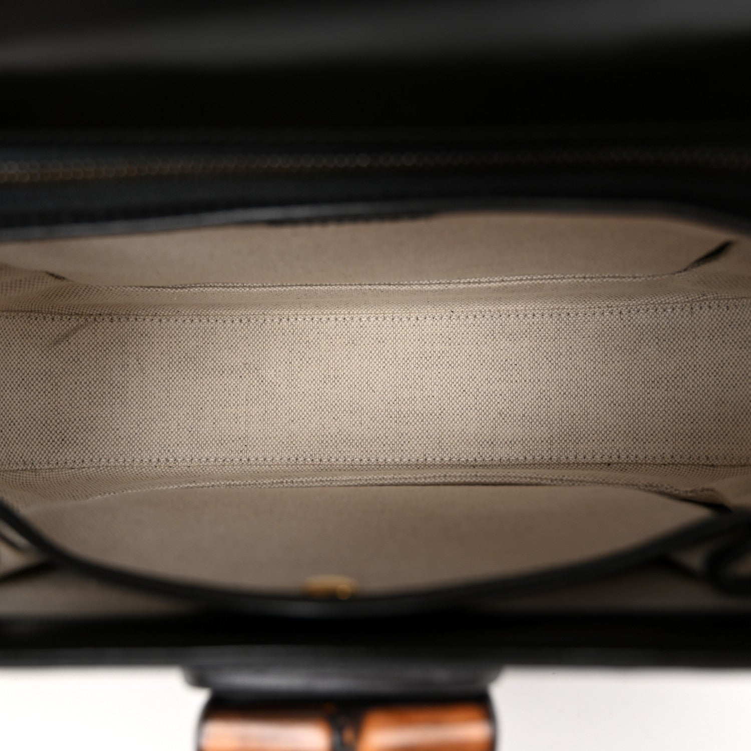 Gucci Boarded Dyana Lux Calfskin Web Medium Bamboo 1947 Top Handle Bag Black 6 of 11