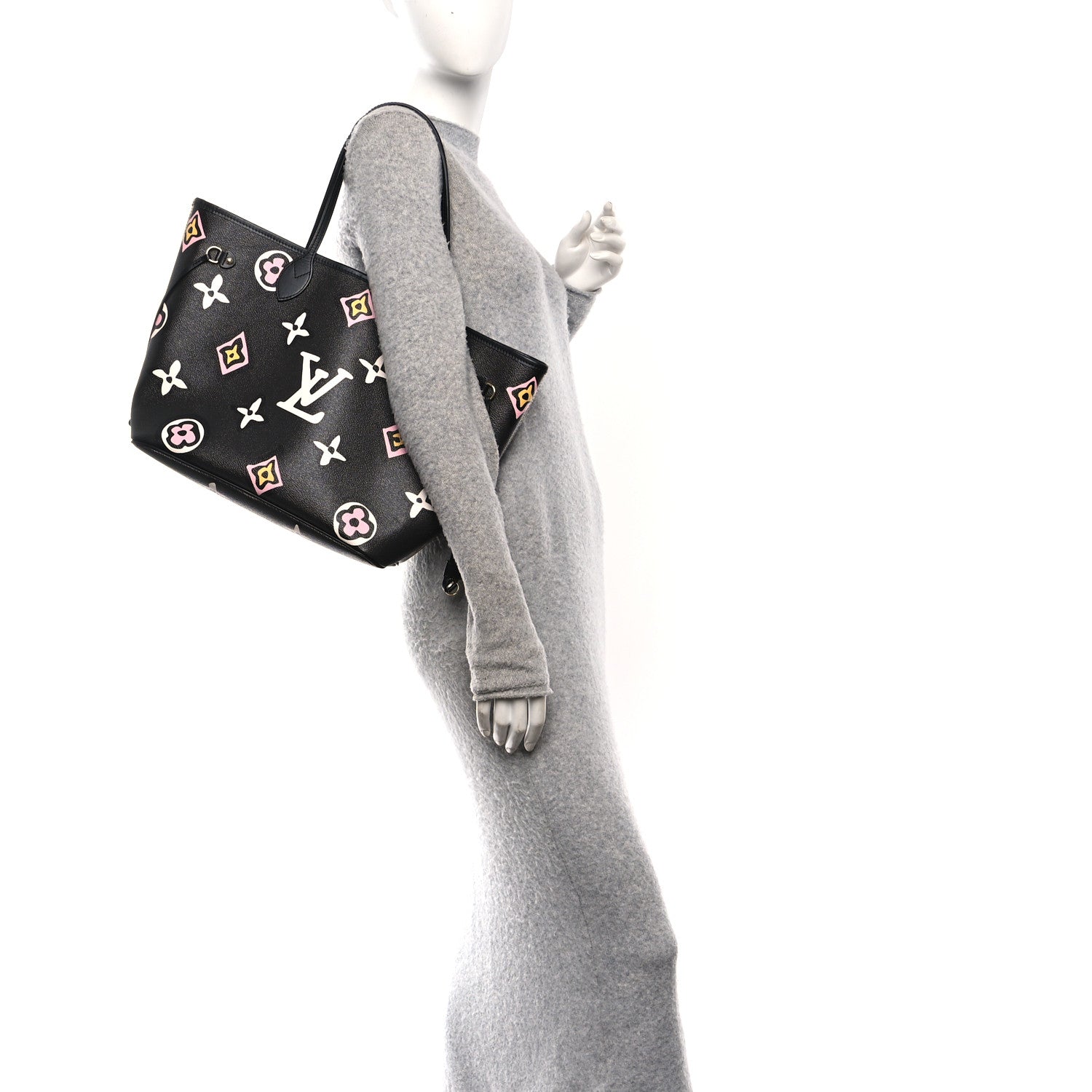 Louis Vuitton Monogram Giant Wild at Heart Neverfull MM Black 2 of 11