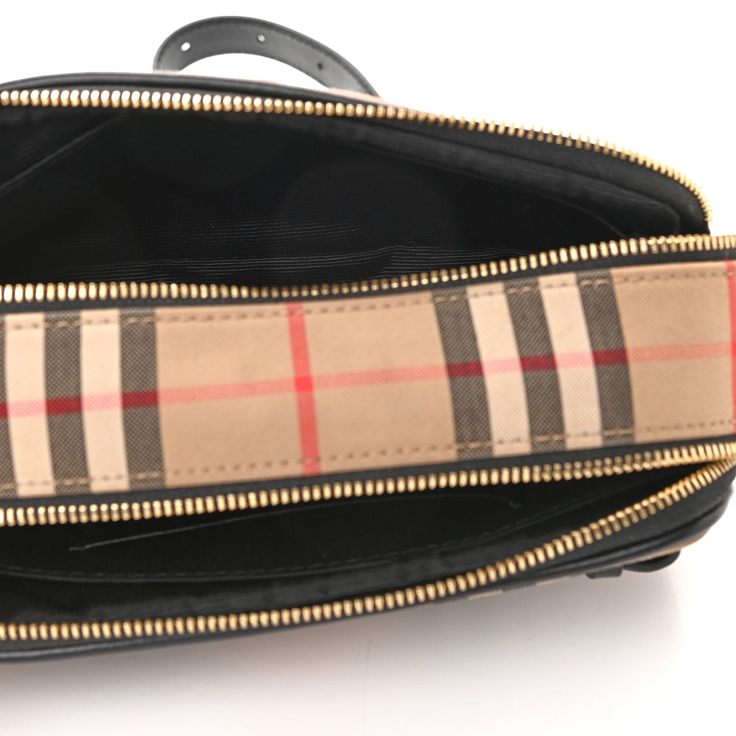 Calfskin Vintage Check Micro Camera Bag Archive Beige