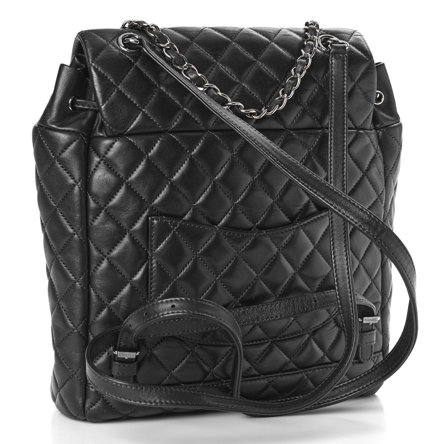 Chanel Calfskin Quilted Large Urban Spirit Backpack Dark Purple 2 of 7