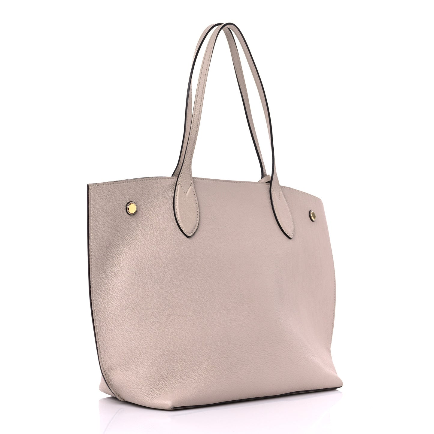Calfskin Lockme Go Tote Greige