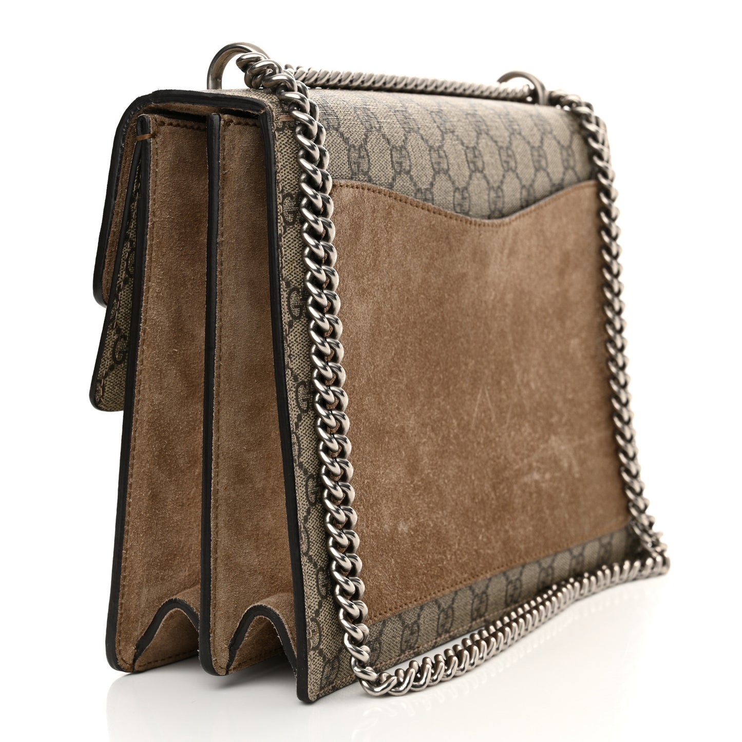 GG Supreme Monogram Medium Dionysus Shoulder Bag Taupe