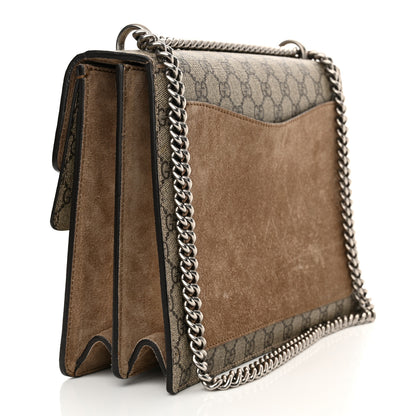 Gucci GG Supreme Monogram Medium Dionysus Shoulder Bag Taupe 3 of 16