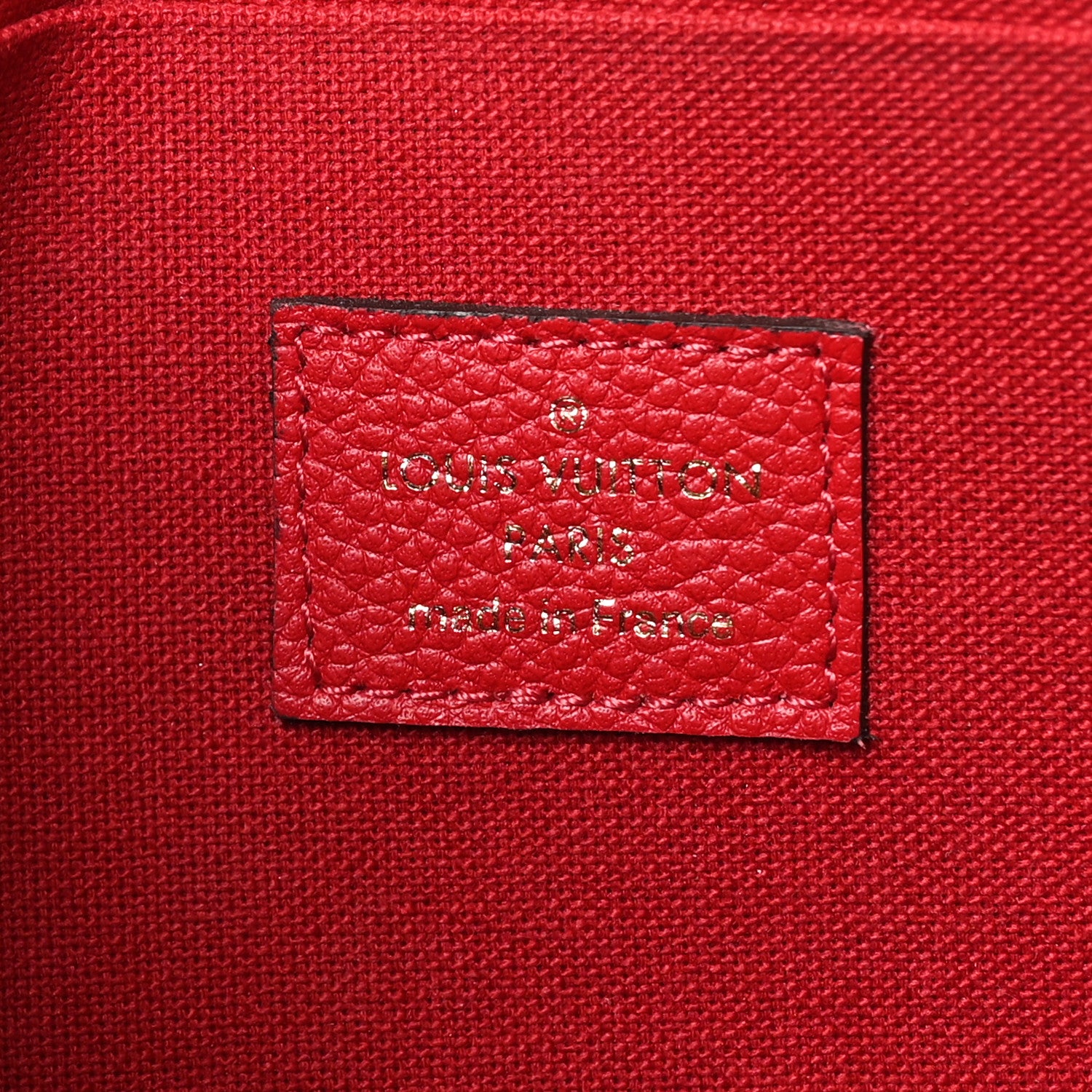 Louis Vuitton Empreinte Pochette Felicie Chain Wallet Scarlet 6 of 9
