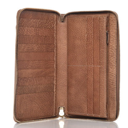 Gucci Guccissima Bamboo Tassel Zip Around Wallet Natural Brown 5 of 8