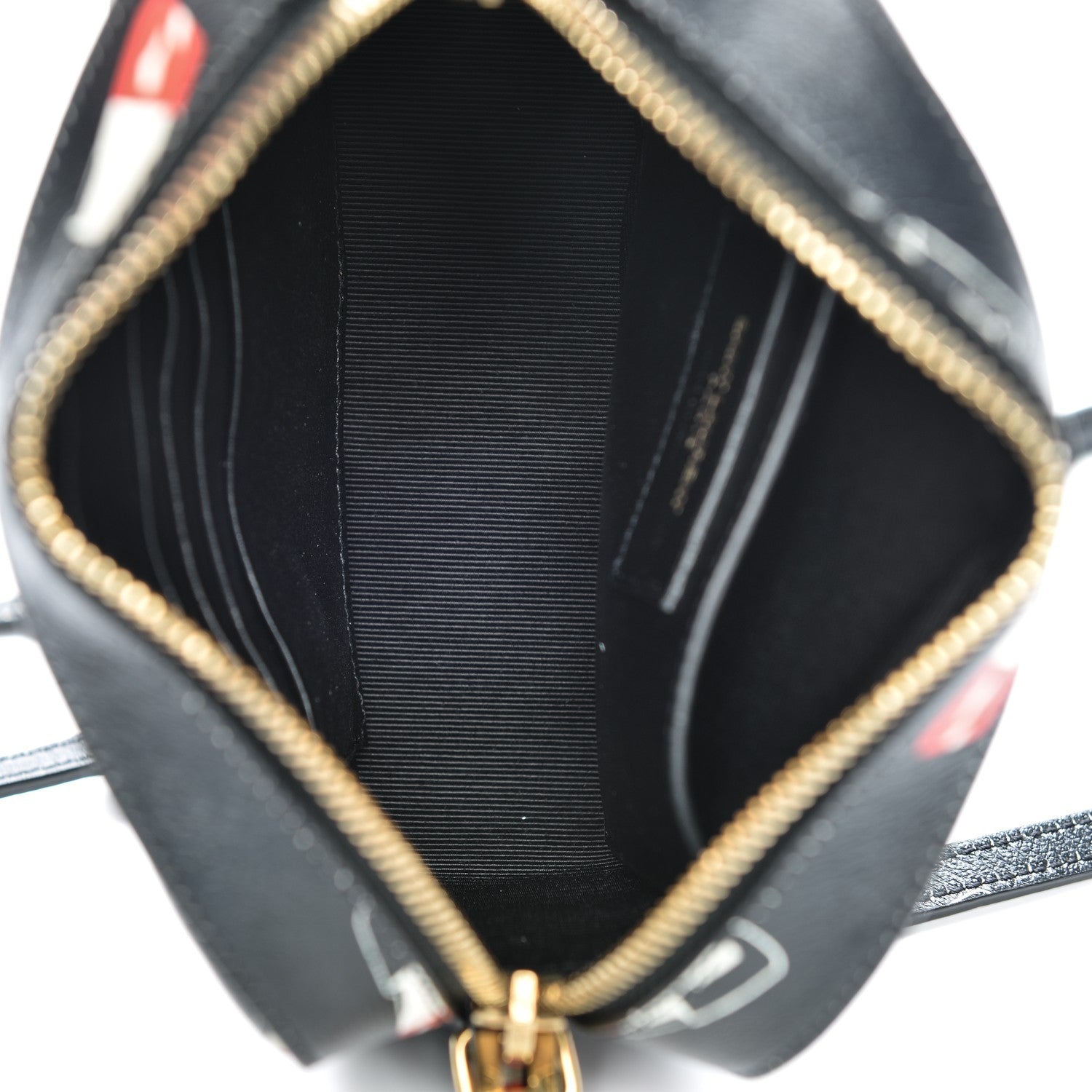 Saint Laurent Calfskin Lipstick Print Small Monogram Camera Bag Black 5 of 6
