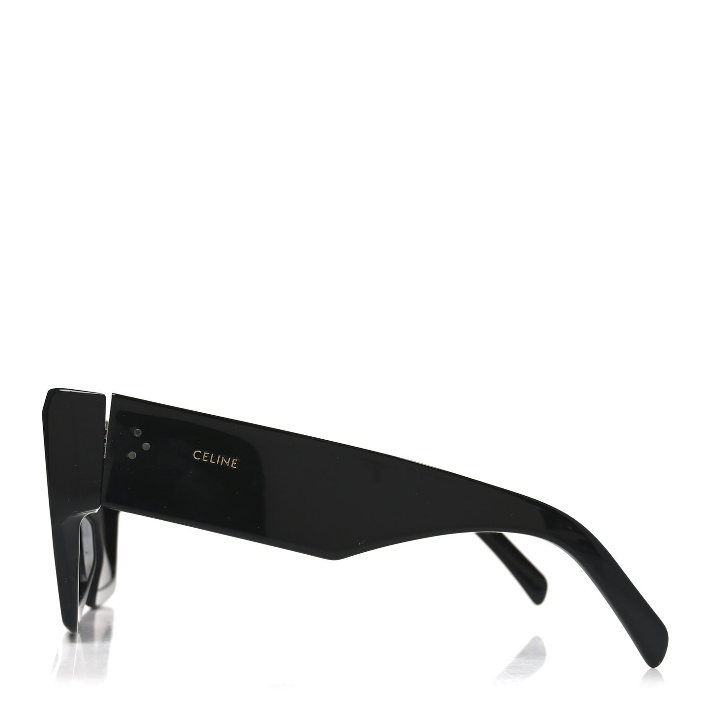Acetate Flat Top Rectangular Sunglasses CL400921 Black