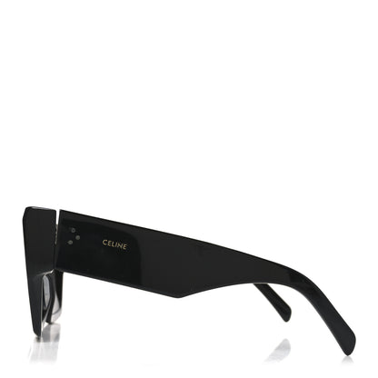 Celine Acetate Flat Top Rectangular Sunglasses CL400921 Black 3 of 7