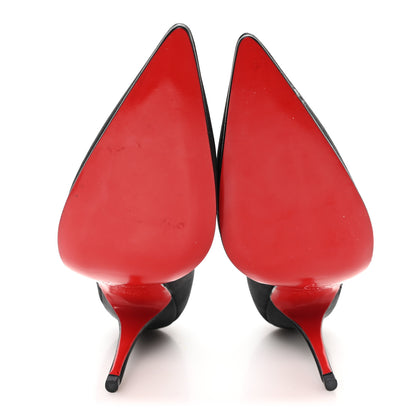 Christian Louboutin Satin Decollete 554 100 Pumps 35.5 Black 6 of 8