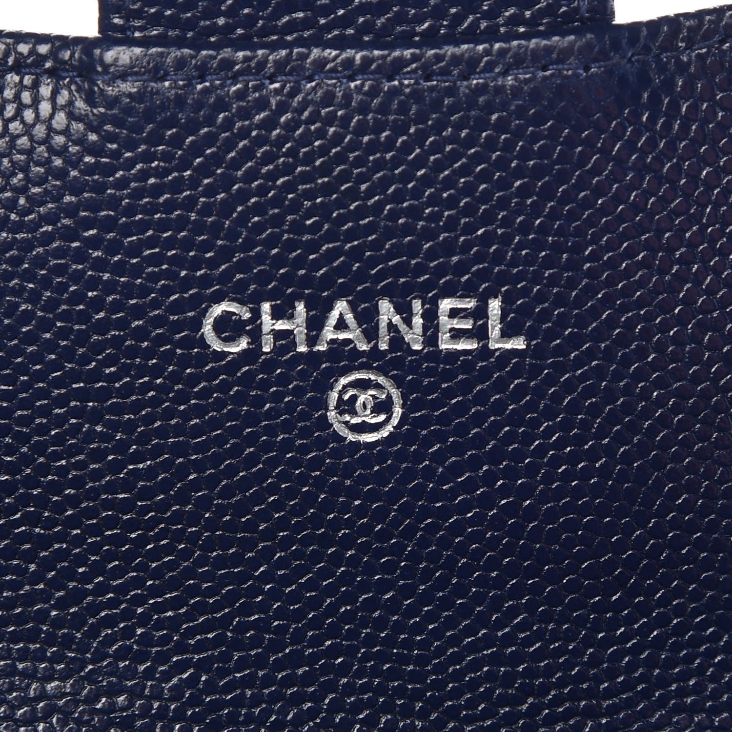 Chanel Caviar Quilted Large Flap Wallet Navy Blue 6 of 8