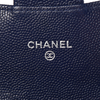 Chanel Caviar Quilted Large Flap Wallet Navy Blue 6 of 8