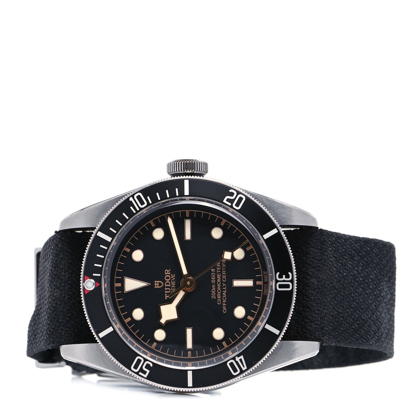 Stainless Steel Fabric 41mm Black Bay Automatic Watch Black 79230N