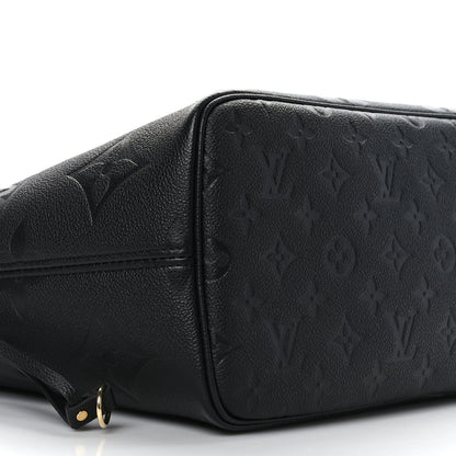 Louis Vuitton Empreinte Monogram Giant Neverfull MM Black 9 of 10