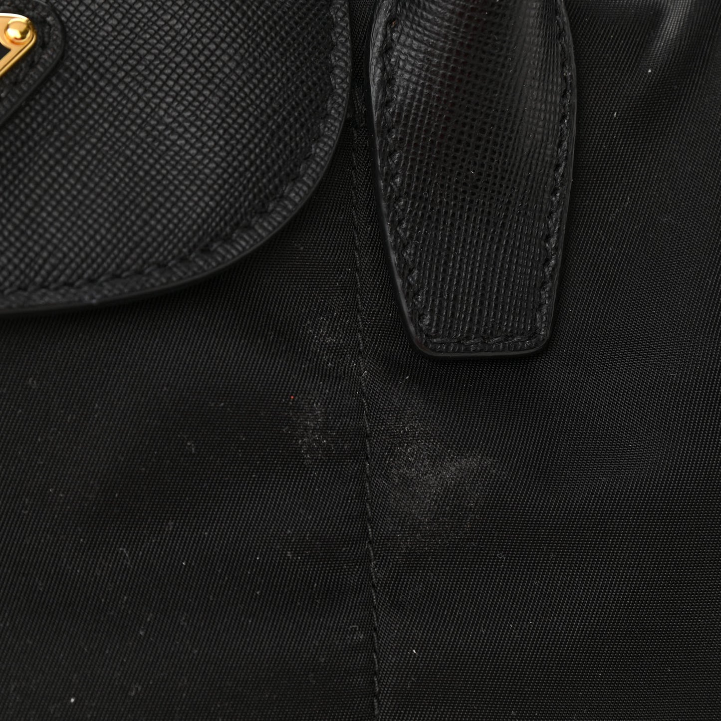 Tessuto Nylon Saffiano Tote Black