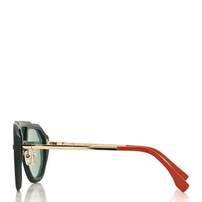 Fendi Acetate FF Evolution Aviator Sunglasses FE40006U Havana 3 of 7
