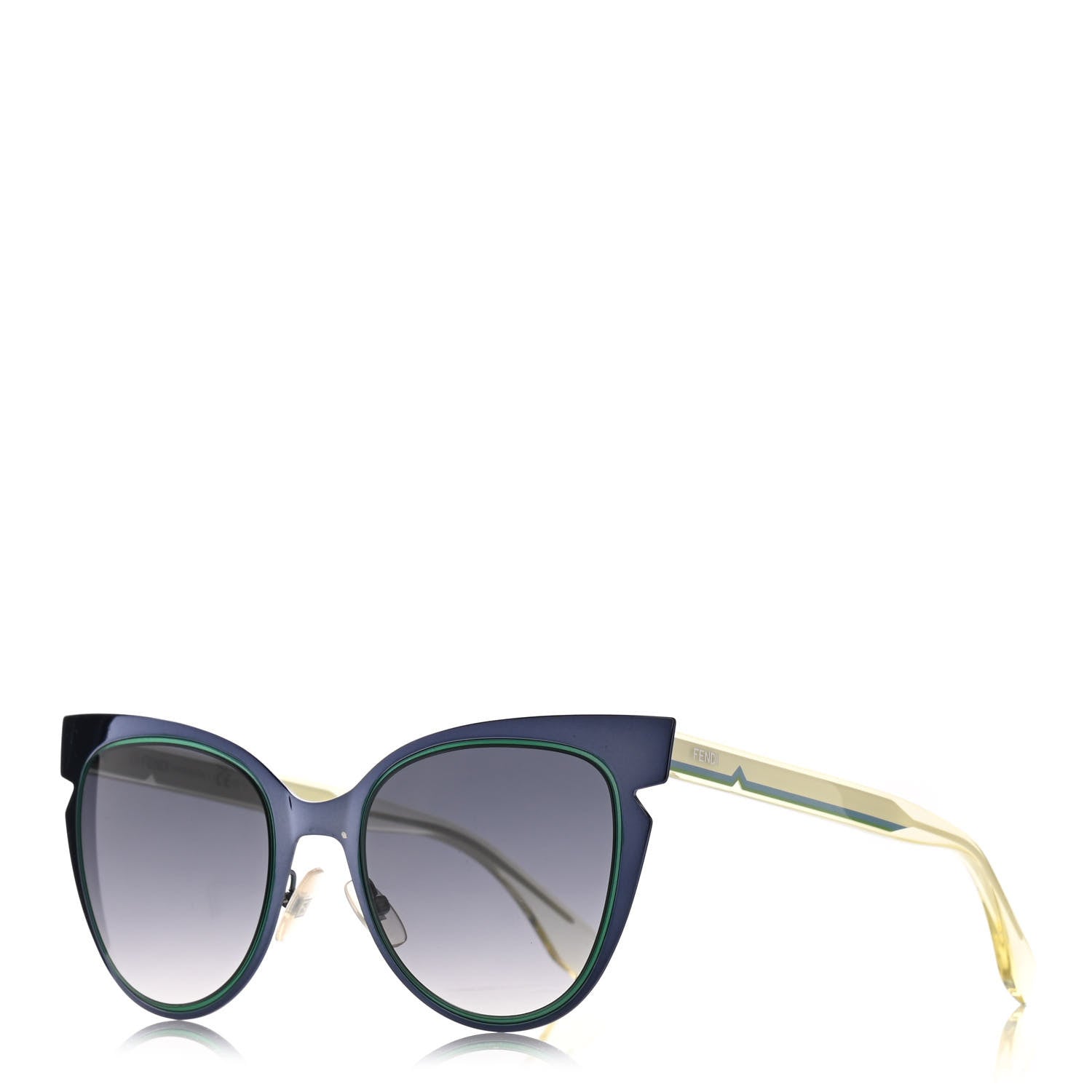 Fendi Cat Eye Lines Sunglasses FF 0133/S Blue 1 of 7