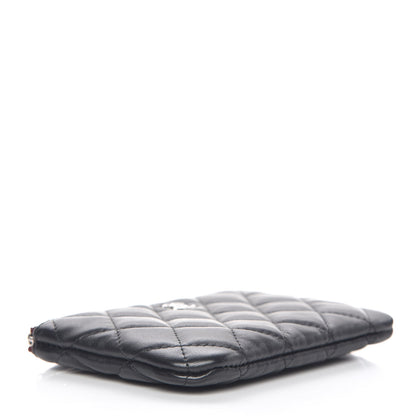 Chanel Lambskin Quilted Small Cosmetic Case Black 4 of 10