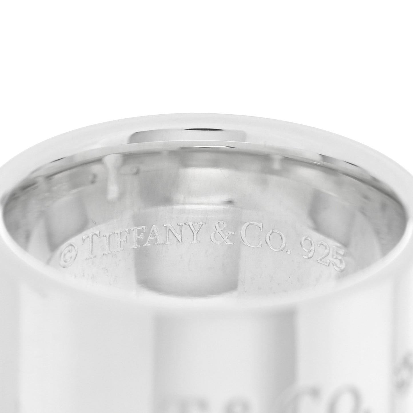 Sterling Silver Diamond Wide Locks Band Ring 46 3.75
