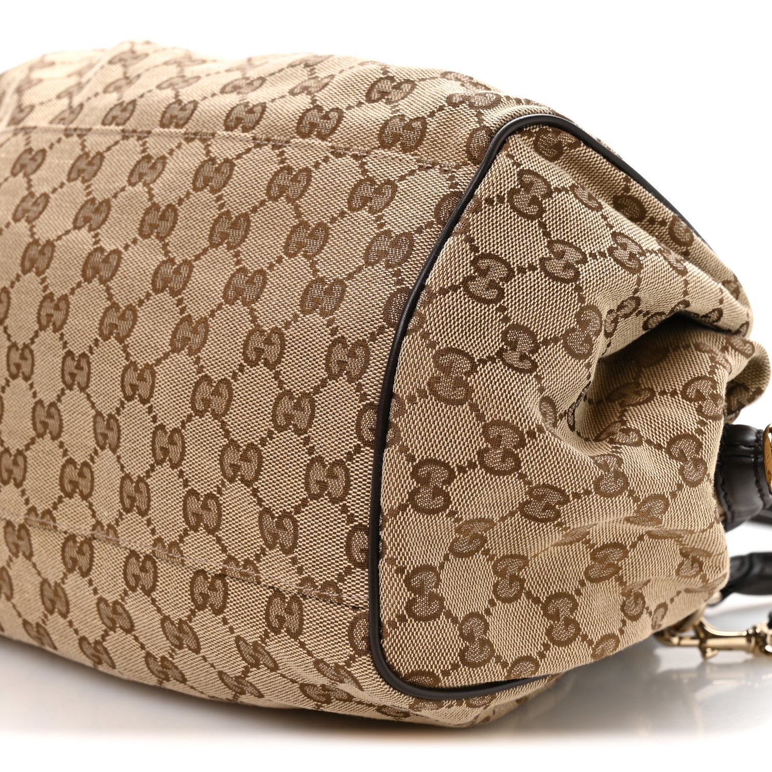 Gucci Monogram Medium Sukey Boston Bag Brown 10 of 10