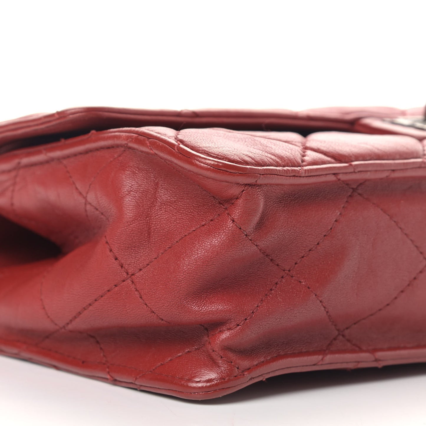 Washed Lambskin Jumbo Take Away Flap Red