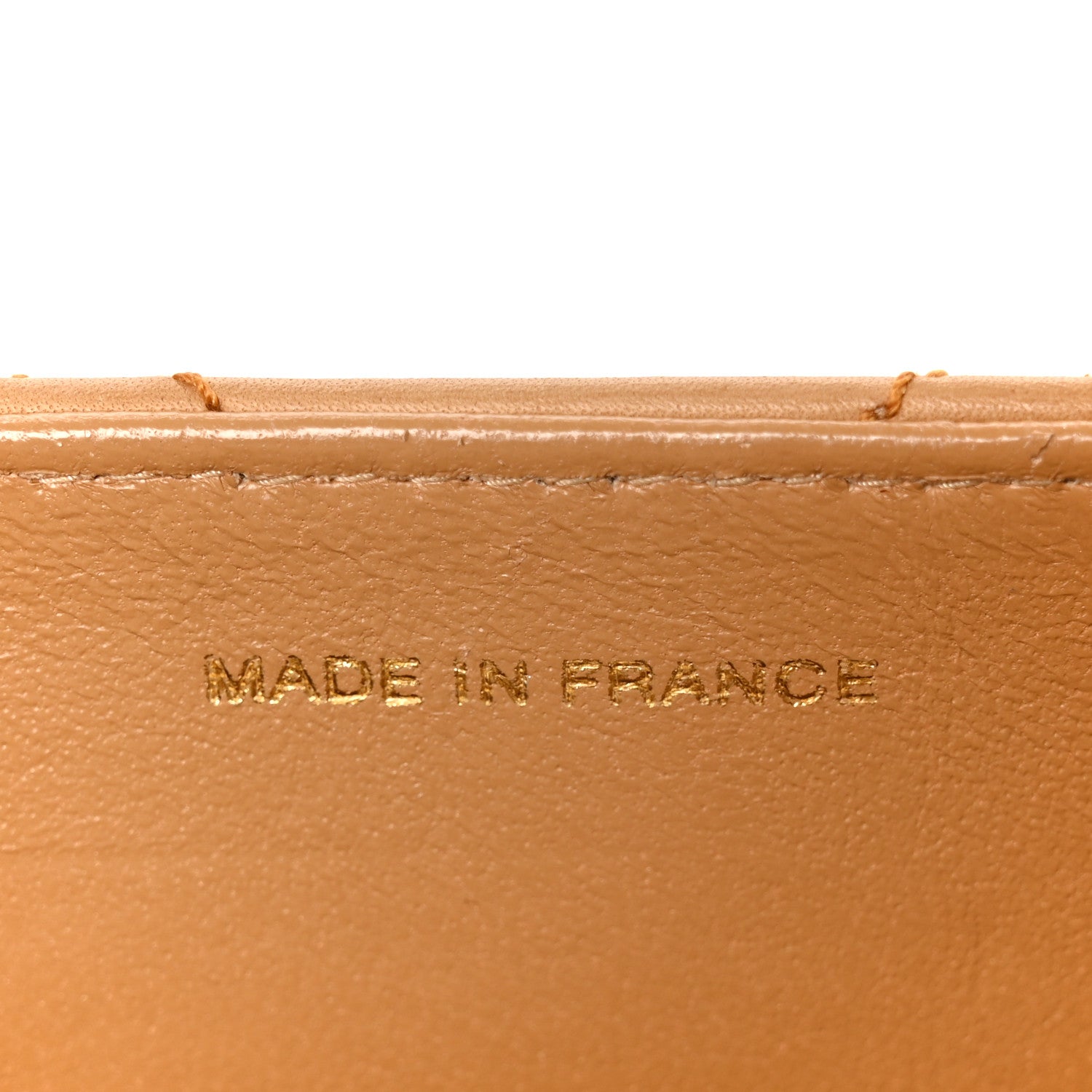 Chanel Lambskin Stitched Jumbo Single Flap Beige 8 of 13