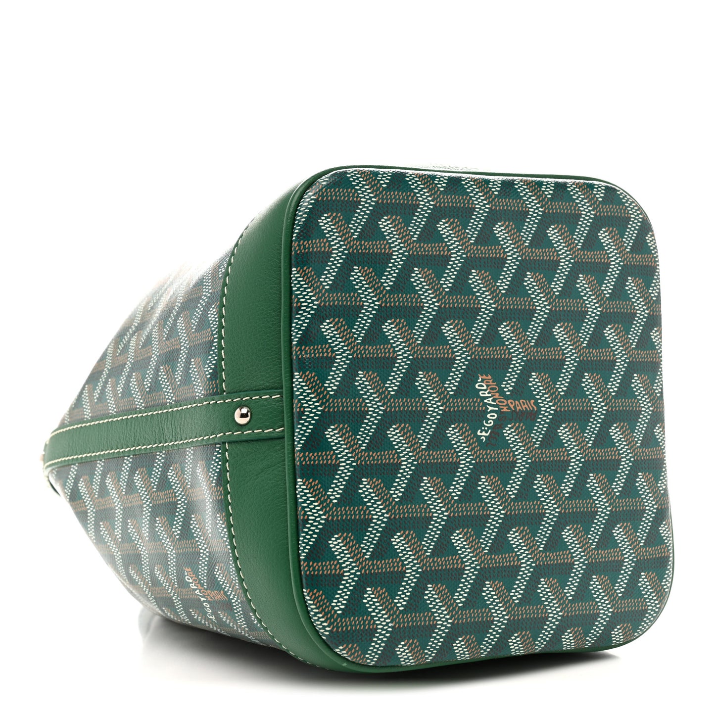 Goyardine Petit Flot Bucket Bag PM Green