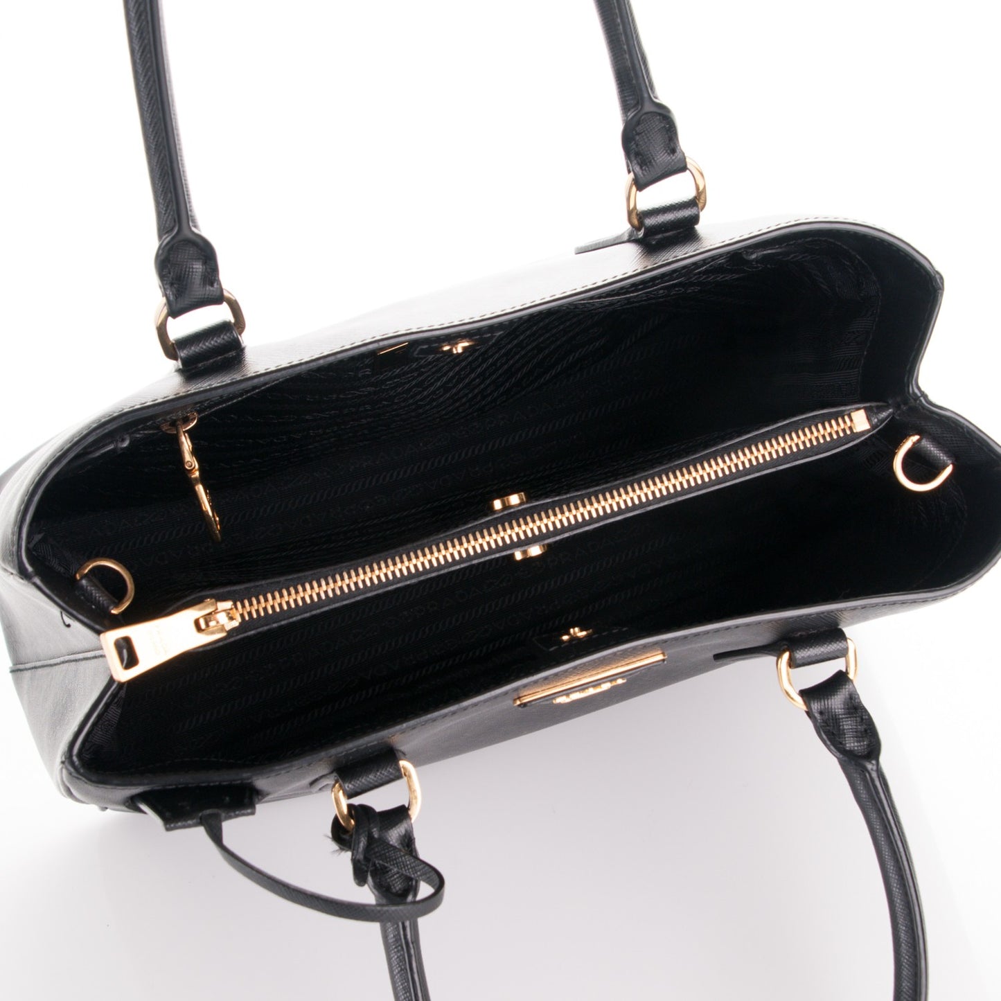 Saffiano Lux Medium Tote Nero Black