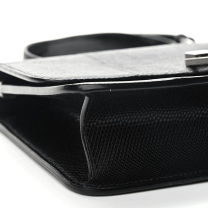 Saint Laurent Snakeskin Carre Satchel Black 8 of 9