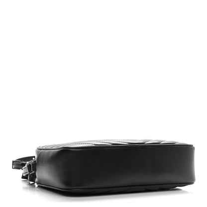 Saint Laurent Calfskin Matelasse Monogram Lou Camera Bag Black 4 of 10