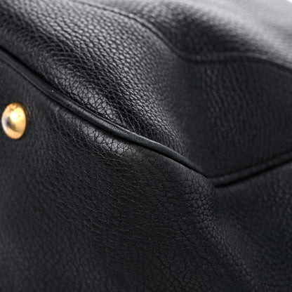 Prada Vitello Daino Shoulder Bag Black 10 of 15