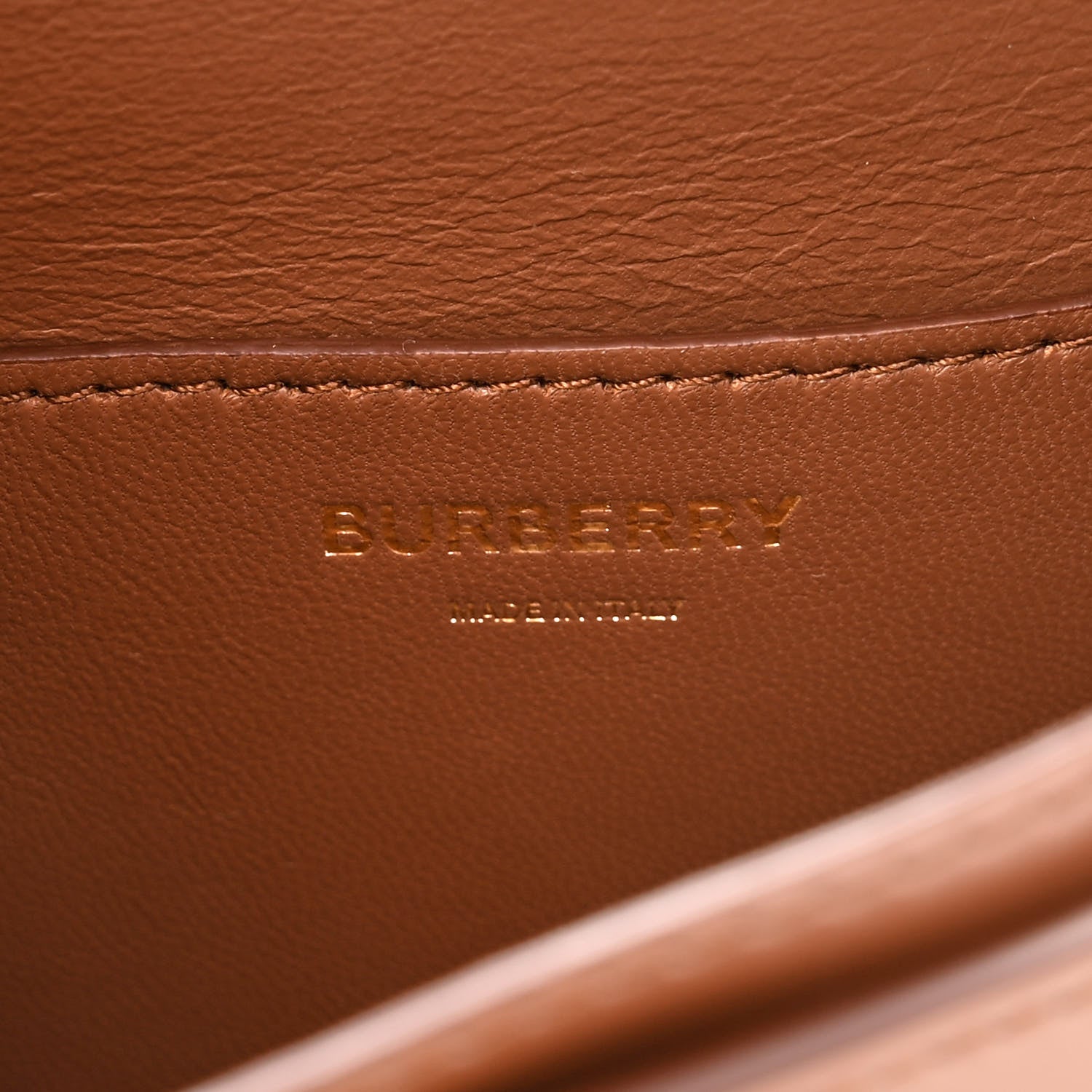 Burberry Calfskin TB Bum Bag Brown 5 of 9