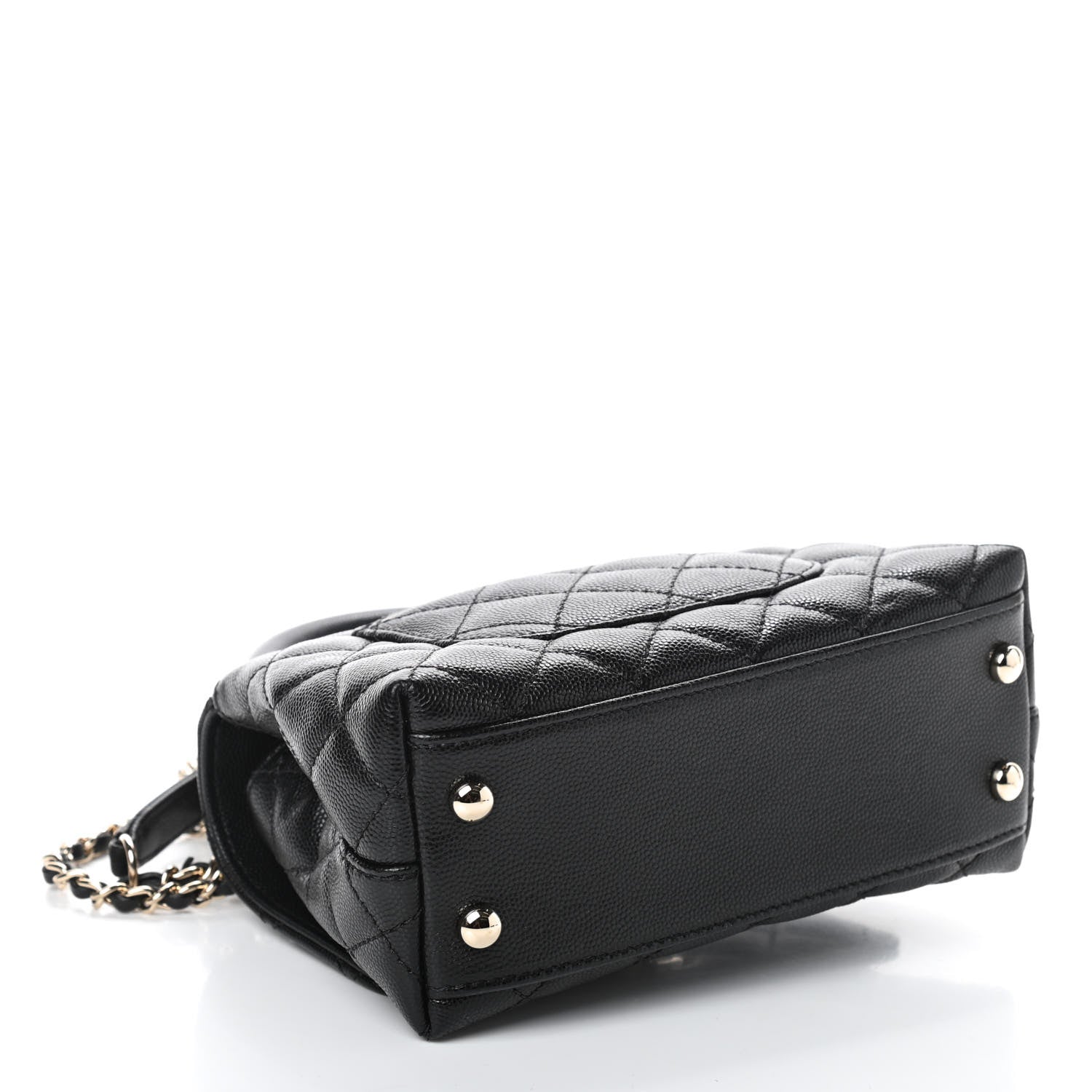 Chanel Caviar Quilted Extra Mini Coco Handle Flap Black 4 of 10