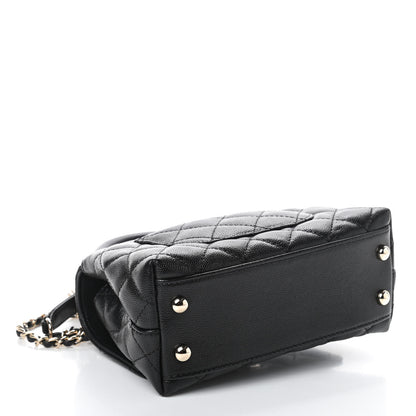 Chanel Caviar Quilted Extra Mini Coco Handle Flap Black 4 of 10