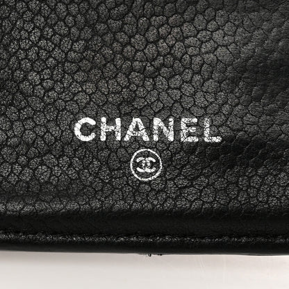Chanel Caviar Quilted Yen Wallet Black 8 of 14