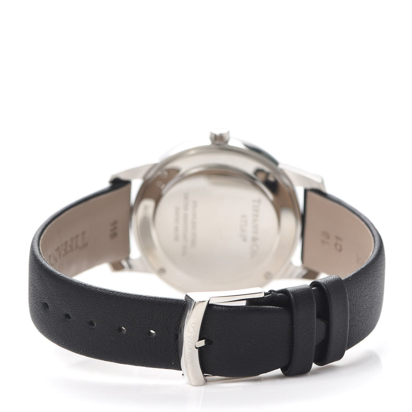 Stainless Steel Calfskin 37mm Atlas 2-Hand Quartz Watch