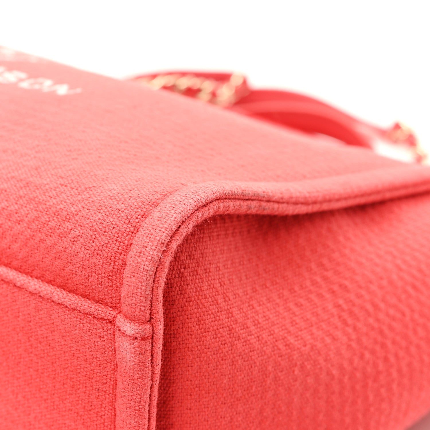 Chanel Mixed Fibers Small Deauville Tote Red 12 of 12