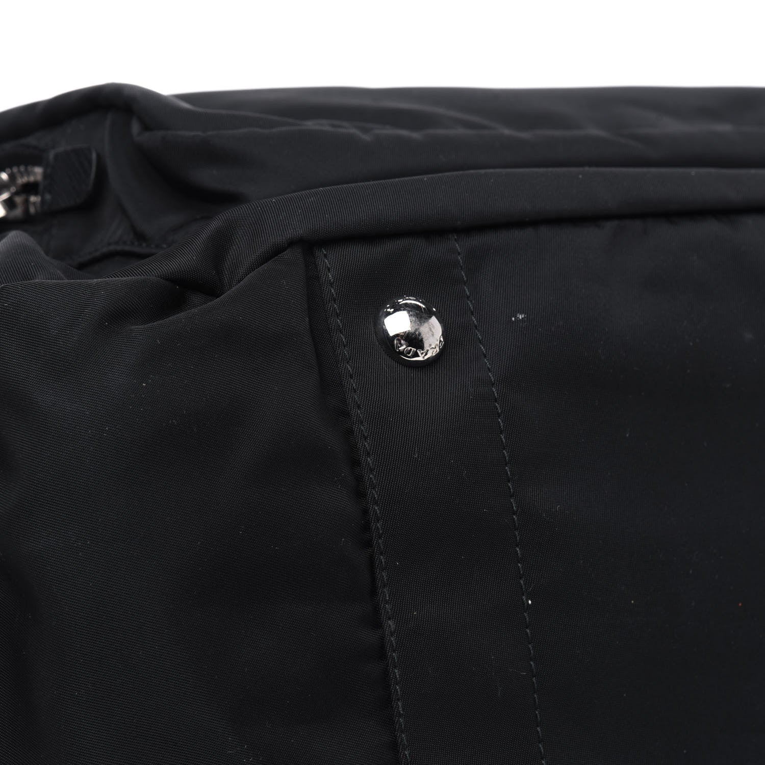 Prada Nylon Vela Baby Bag Black 10 of 17