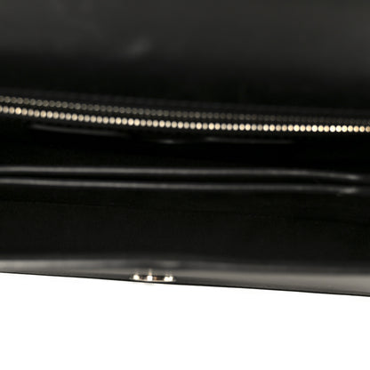 Alexander McQueen Calfskin Stitched Butterfly Jeweled Knuckle Satchel Black 5 of 11