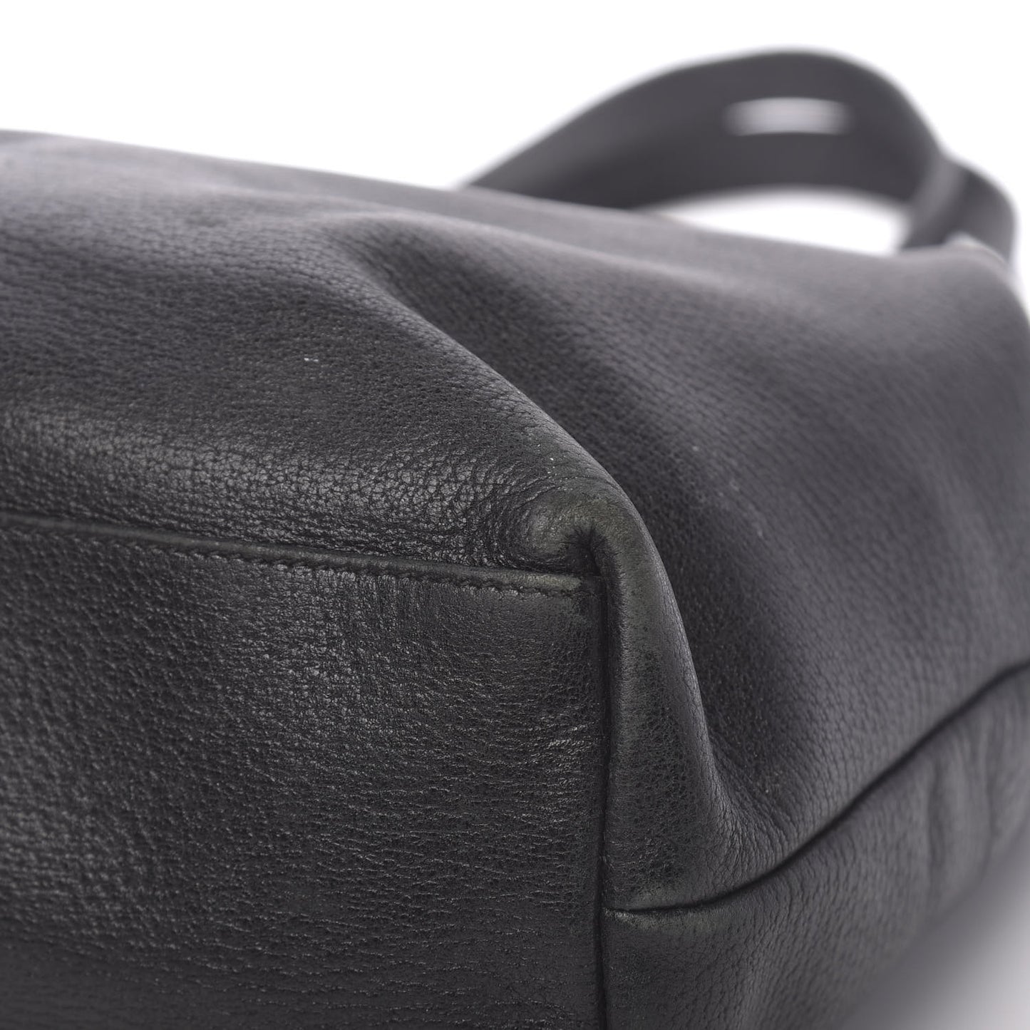 Calfskin Small D Ring Tote Black