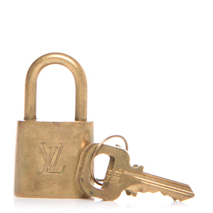 Louis Vuitton Brass Lock and 2 Keys Set #306 1 of 4