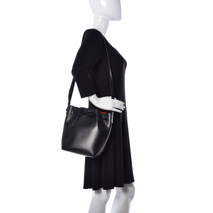 Mansur Gavriel Vegetable Tanned Calfskin Mini Mini Bucket Bag Black Flamma 2 of 8