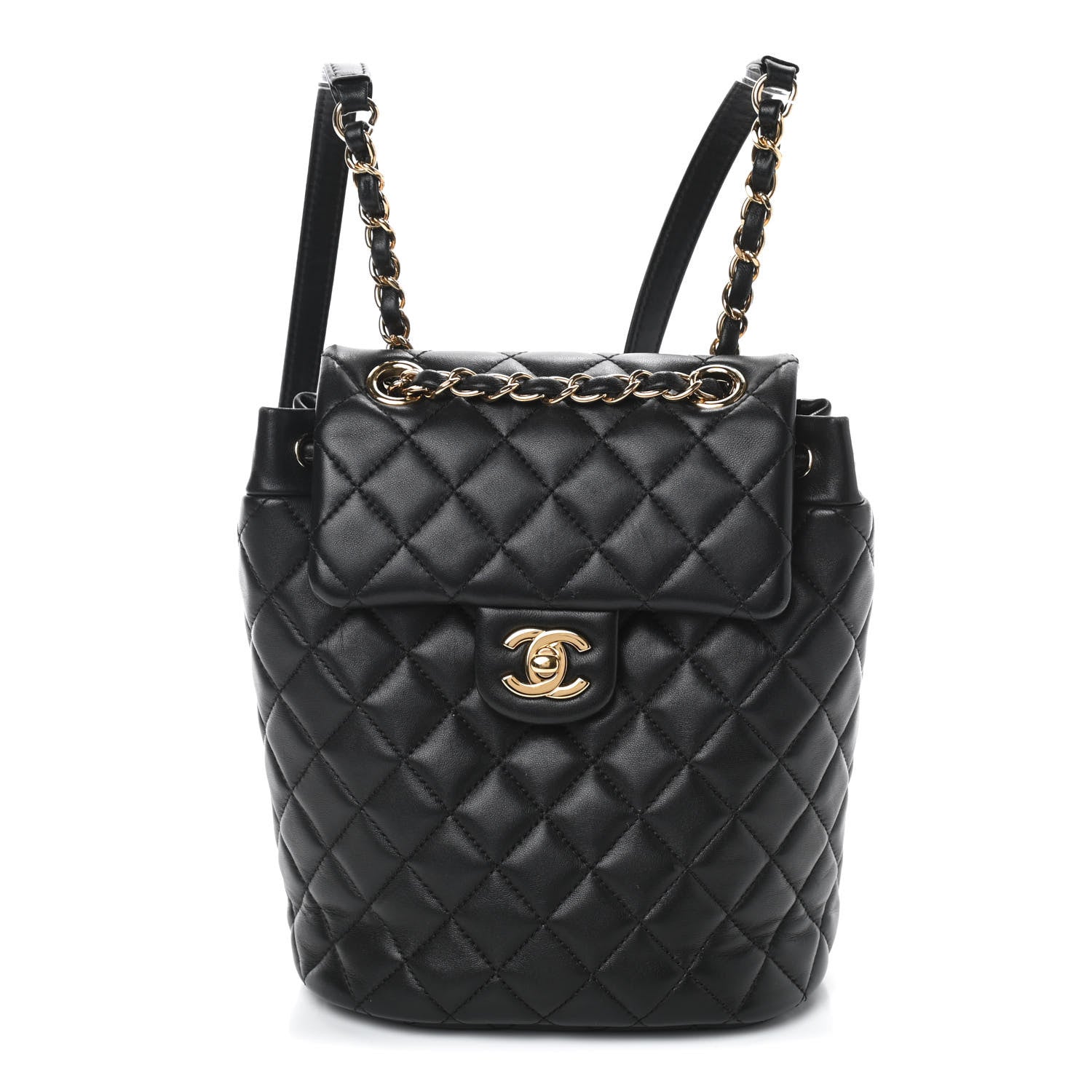 Chanel Lambskin Quilted Mini Urban Spirit Backpack Black 1 of 10